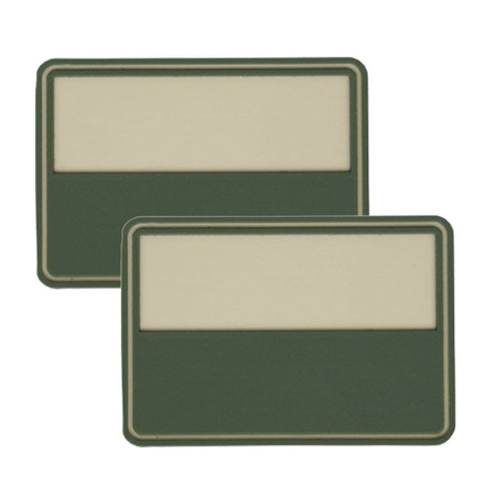 Helikon - Naszywka PVC - Flaga Polska - Beżowy - 2szt.