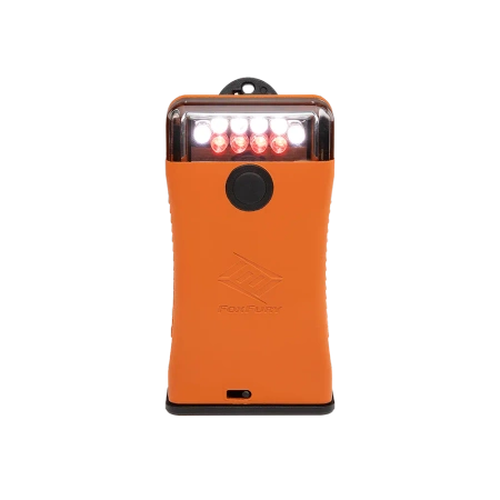 FoxFury Scout Clip Light with White and Red LEDs - FF ORANGE