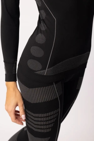 Legginsy termoaktywne THERMO-EVO, damskie - Black / Grey