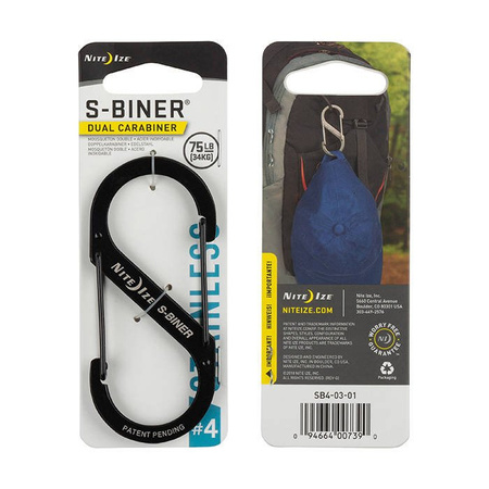 Nite Ize - S-Biner #4 - Czarny - SB4-03-01