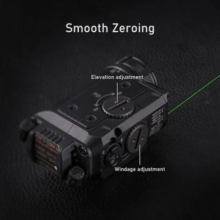 RovyVon GL4 Pro 4-in-1 (Latarka + Laser Zielony + IR), Black, Śruba