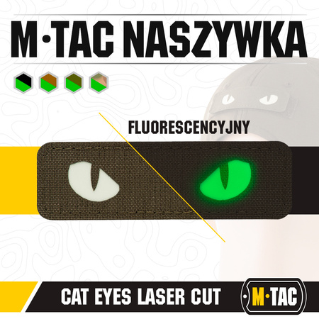 Naszywka Cat Eyes Laser Cut  - Ranger Green/GID