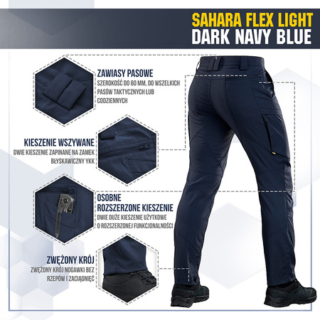 M-Tac Spodnie Sahara Flex Light  - Dark Navy Blue