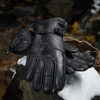 M-Tac rekawice Zimowe Skorzane  - Black