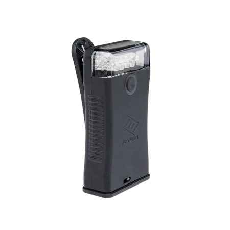FoxFury Scout Clip Light with White LEDs - FF BLACK