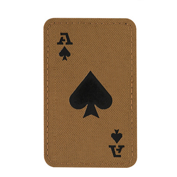 Naszywka Ace of Spades Laser Cut - Black/Coyote