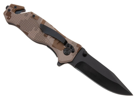 Nóż Ratowniczy BSH ADVENTURE N-386D Sprężynowy