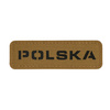 Naszywka Polska 25x80 Laser Cut  - Coyote/Black