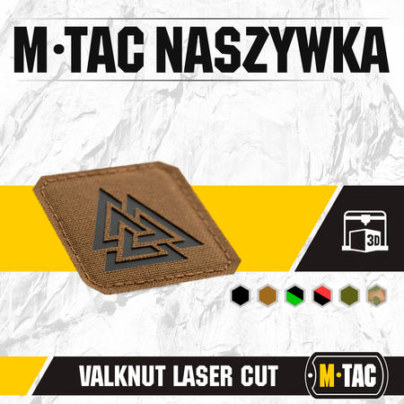 Naszywka Valknut Laser Cut  - Coyote/Black