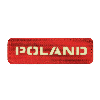 Naszywka Poland 25x80 Laser Cut - Red/GID