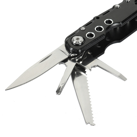 Multitool Type 4 – Narzędzie Wielofunkcyjne 9w1 z Kaburą  - Black