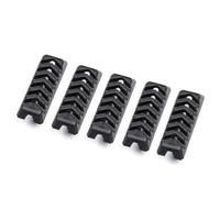 Strike Industries - Ochronne zaślepki SIEGEN Rail Covers do otworów M-LOK - 5 szt. - Czarne - SI-SIEGEN-COVER-BK