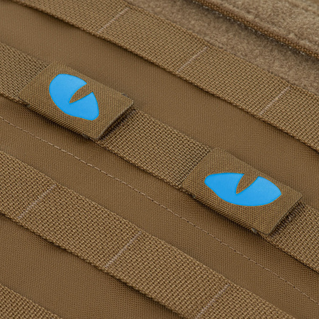 Naszywka Tiger Eyes Laser Cut (para)  - Coyote/Blue