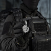 Naszywka Crossed Fingers (Haft)  - Black