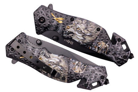 Nóż Ratowniczy BSH ADVENTURE N-353D Sprężynowy