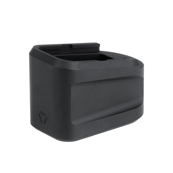 Strike Industries - Powiększona stopka magazynka Glock 19 + 5 - 9mm - Aluminiowa - Czarna -SI-EMP-AL-G19-BK