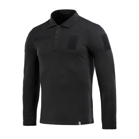 M-Tac Koszula Taktyczna Polo z długim rękawem 65/35  - Black