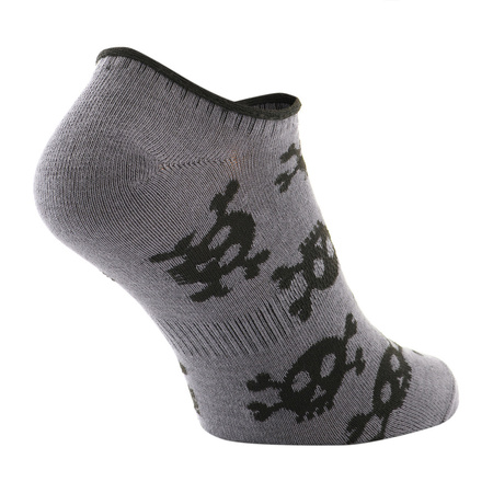 Lekkie letnie Skarpetki Pirate Skull  - Dark Grey
