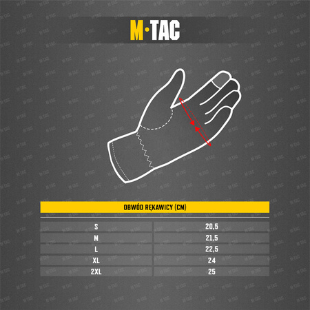 M-Tac Rekawice Winter Soft Shell  - Black