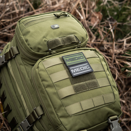 Naszywka Medic PVC  - Black/Olive