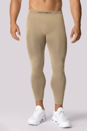 Legginsy termoaktywne ALPHA, męskie - Sand