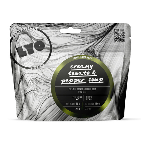 LyoFood - Liofilizowana racja żywnościowa Lyo Expedition - Kremowa zupa pomidorowa - 370 g