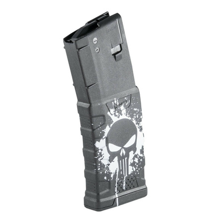 MFT - Magazynek polimerowy Extreme Duty Punisher Skull - 5,56x45mm/.223 - EXDPM556D-PSS-WH
