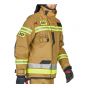 Rosenbauer, Ubranie Specjalne Fire Max SF 3-cz, zdjęcie zbliżenie na kurtkę ciężką, widok półfront