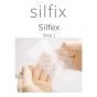 Silflex jest opatrunkiem wykonanym z siatki poliestrowej powlekanej miękkim silikonem Silfix®, Sposób użycia - Krok pierwszy