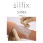 Silflex jest opatrunkiem wykonanym z siatki poliestrowej powlekanej miękkim silikonem Silfix®, Sposób użycia - Krok drugi
