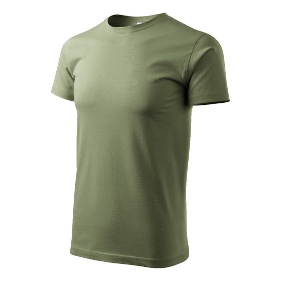 Koszulka T-Shirt Bawełna Klasa Mundurowa, Zielona, krój męski