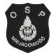 Naszywka OSP 10 Ognik Ochotniczej Straży Pożarnej z nazwą miejscowości.