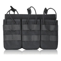 TacBull Ładownica uniwersalna potrójna na magazynki karabinowe: AK, AR15 | Czarna