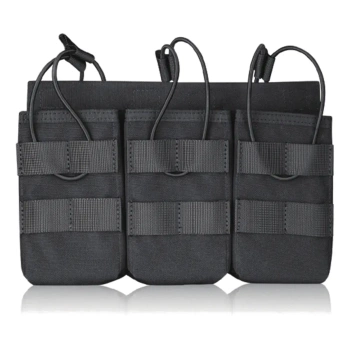 TacBull Ładownica uniwersalna potrójna na magazynki karabinowe: AK, AR15 | Czarna