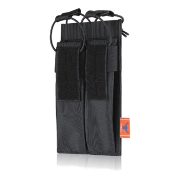 TacBull Ładownica uniwersalna podwójna szyba na magazynki MP5, MP7 (30 naboi, 9x19mm) | Czarna